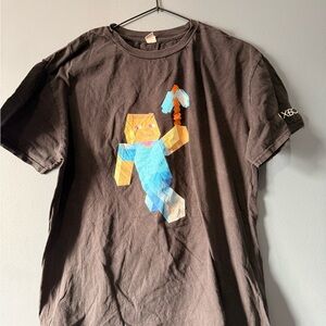 Black Minecraft Graphic Tee - Men's Casual Shirt